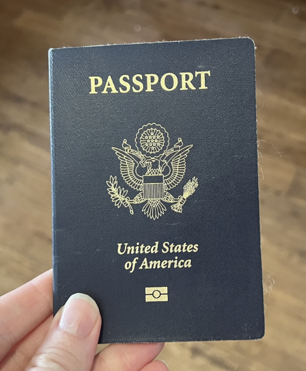 Example United States passport cover